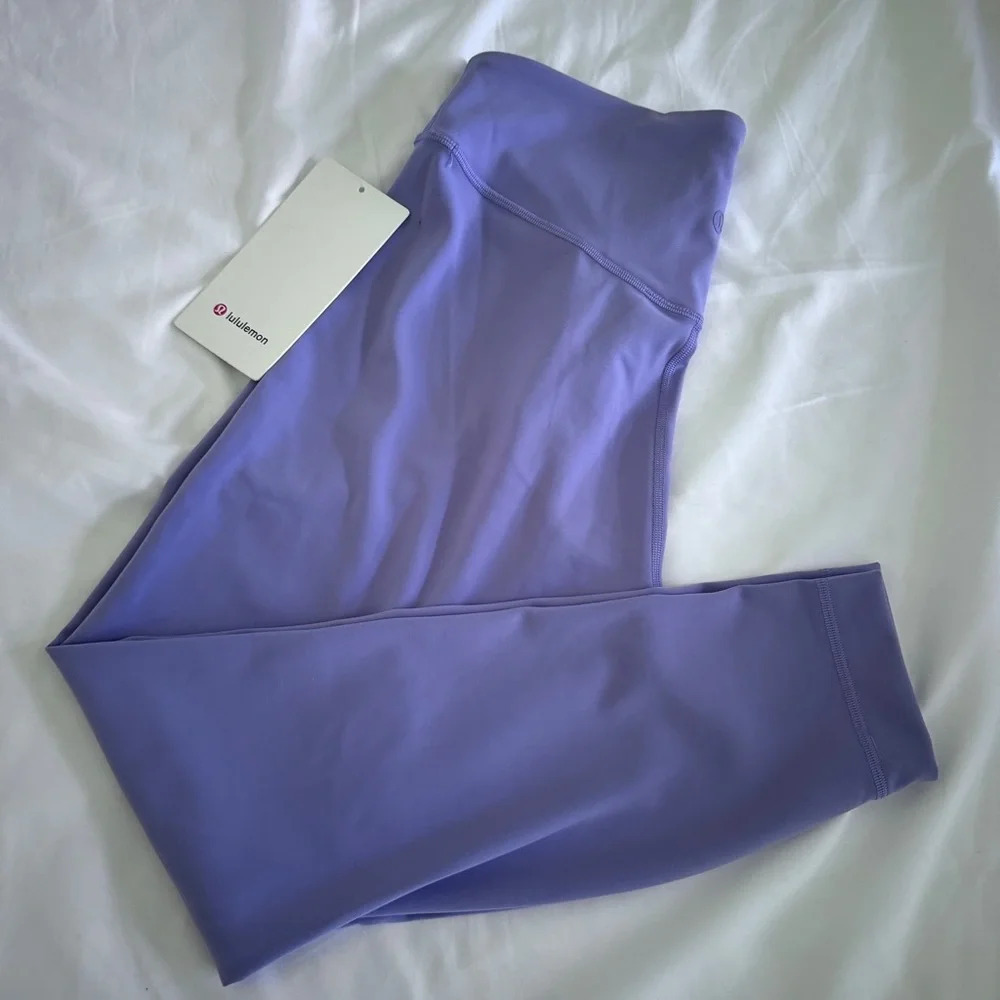 🆕💜 Lululemon Wunder Under SmoothCover High Rise Tights 25” - Dark Lavender